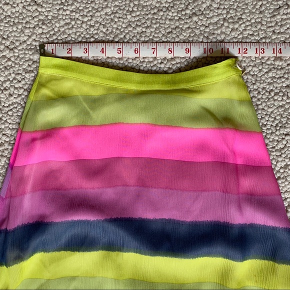 ellelauri Multicolor Striped Carrie Midi Skirt - Picture 7 of 8